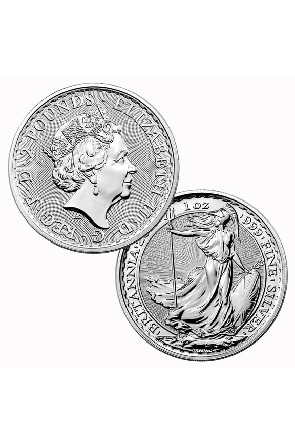 Great Britain 2019 2 Silver Britannia 1oz .999 Coin Brilliant Uncirculated