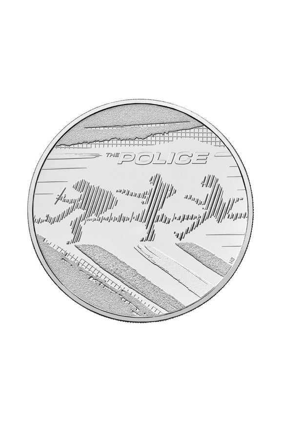 U.K. 2023 5 Pound Legends of Music: The Police BU 28.28g Cupronickel