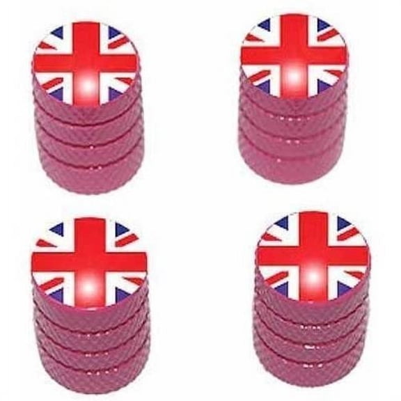 Great Britain Flag British Tire Rim Wheel Aluminum Valve Stem Caps, Multiple Colors