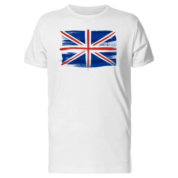 Great Britain Flag Paintbrush T-Shirt Men -Image by Shutterstock, Male x-Large