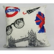 Great Britain | London England | Pillow Cover | Throw Pillow | Home Decor | London Bridge | Gifts for Travelers | Unique Friend Gift