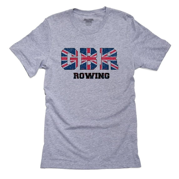 Great Britain Rowing - Olympic Games - Rio - Flag Men's Grey T-Shirt