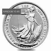 Great Britain Silver 1 oz Britannia Coin BU Random Year