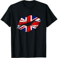 thumbnail image 1 of Great Britain T-Shirt England Lips Shirt Gift For Brit, 1 of 4
