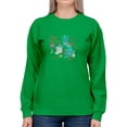 thumbnail image 1 of Great Britain Tourist Map Sweatshirt Women -Image by Shutterstock, Female 3X-Large, 1 of 4