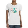 thumbnail image 1 of Great Britain Tourist Map T-Shirt Women -Image by Shutterstock, Female x-Large, 1 of 4
