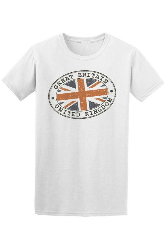Great Britain U.k Flag T-Shirt Men -Image by Shutterstock, Male 4X-Large