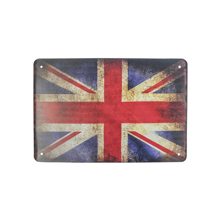 Tin UK Union Jack British Flag 8x12 Wall Sign Rustic Britain Man Cave Home Decor Tin UK Union Jack British Flag 8x12 Wall Sign Rustic Britain Man Cave Home Decor