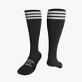thumbnail image 1 of Great Call Athletics | 3 Stripe Soccer Referee Socks 3 PAIRS Pro White Striped Futbol Large 10.5-13, 1 of 5
