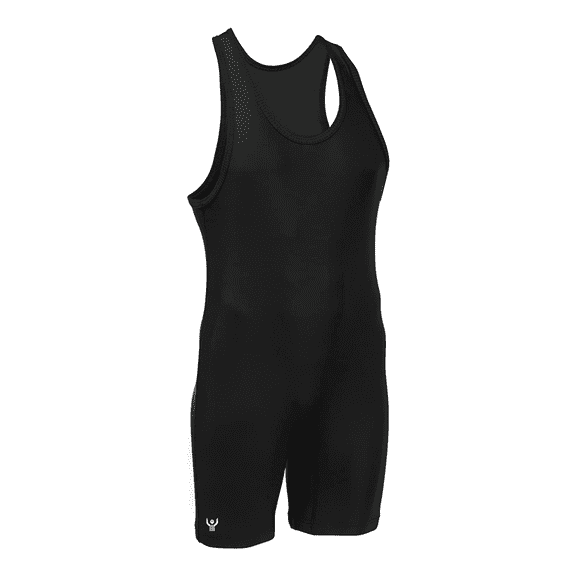 Great Call Athletics | Solid Black Wrestling Singlet | Mens Adult Youth Spandex Lycra Boys Uniform