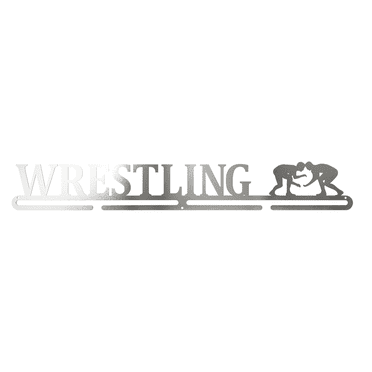 Medallurgy Wrestling Medal Rack – Black Plastic Sports Display Holder For School Awards