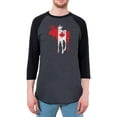 thumbnail image 1 of Great Canadian Moose Halftone Mens Raglan T Shirt Heather Black-Black X-LG, 1 of 1