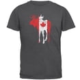 thumbnail image 1 of Great Canadian Moose Halftone Mens T Shirt Dark Heather SM, 1 of 1