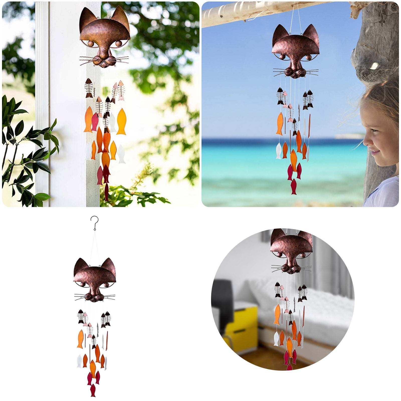 Great Cat Fish Wind Chimes For Outside Quiet Wind Chimes for outside