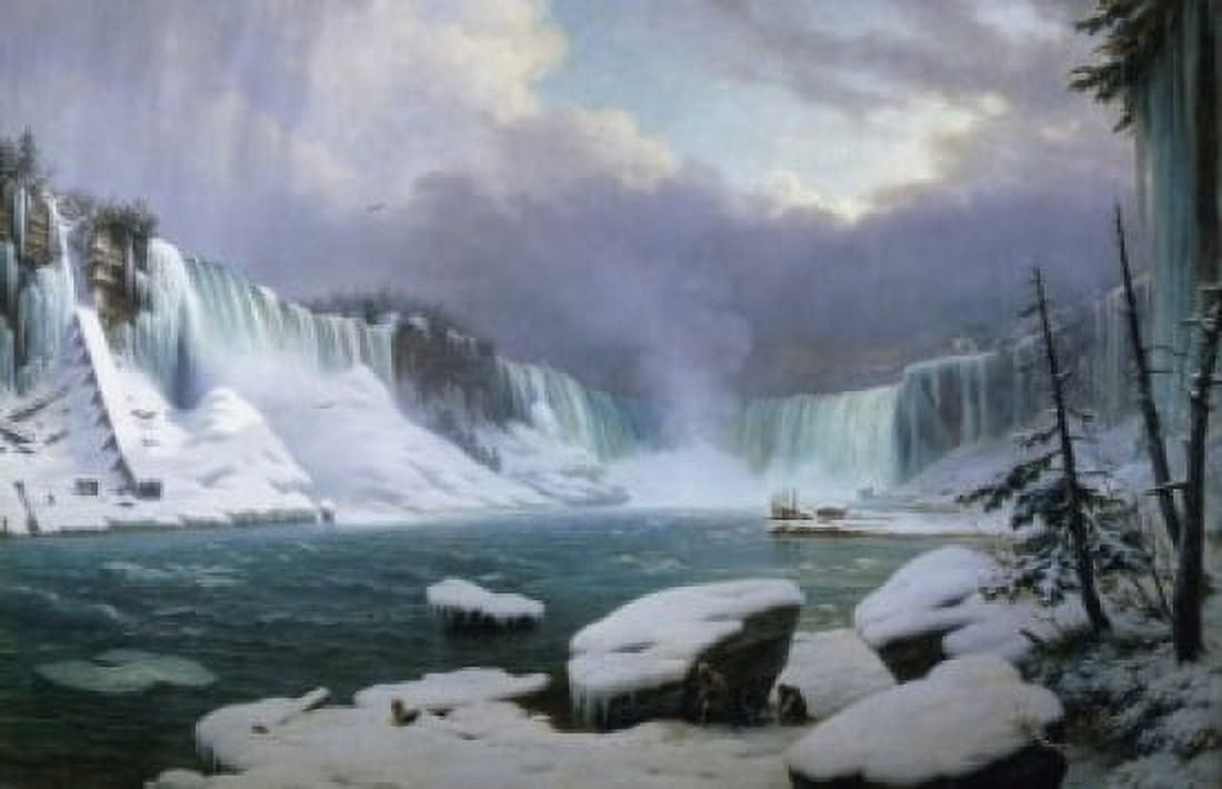 The Great Cataract at Niagara (La Grande Cataracte du Niagara) 1857 Hippolyte Victor Sebron (1801-1879French) Musee des Beaux-Arts Rouen Canvas Art - Hippolyte Victor Sebron (18 x 24)