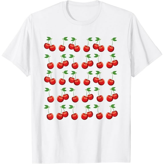 Great Cherries Apparel Cherry Lover T-ShirtMen's and women's pure cotton short-sleeved shirts
