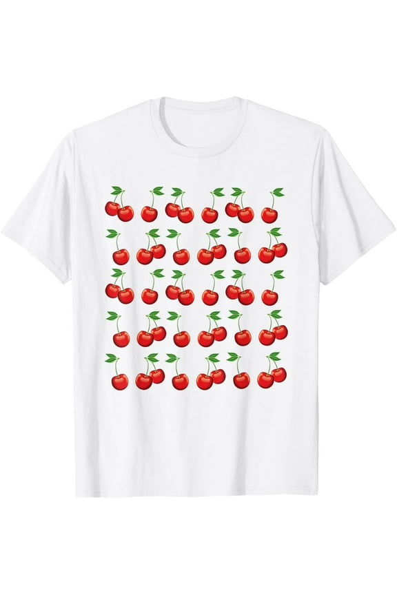 Great Cherries Apparel Cherry Lover T-ShirtMen's and women's pure cotton short-sleeved shirts