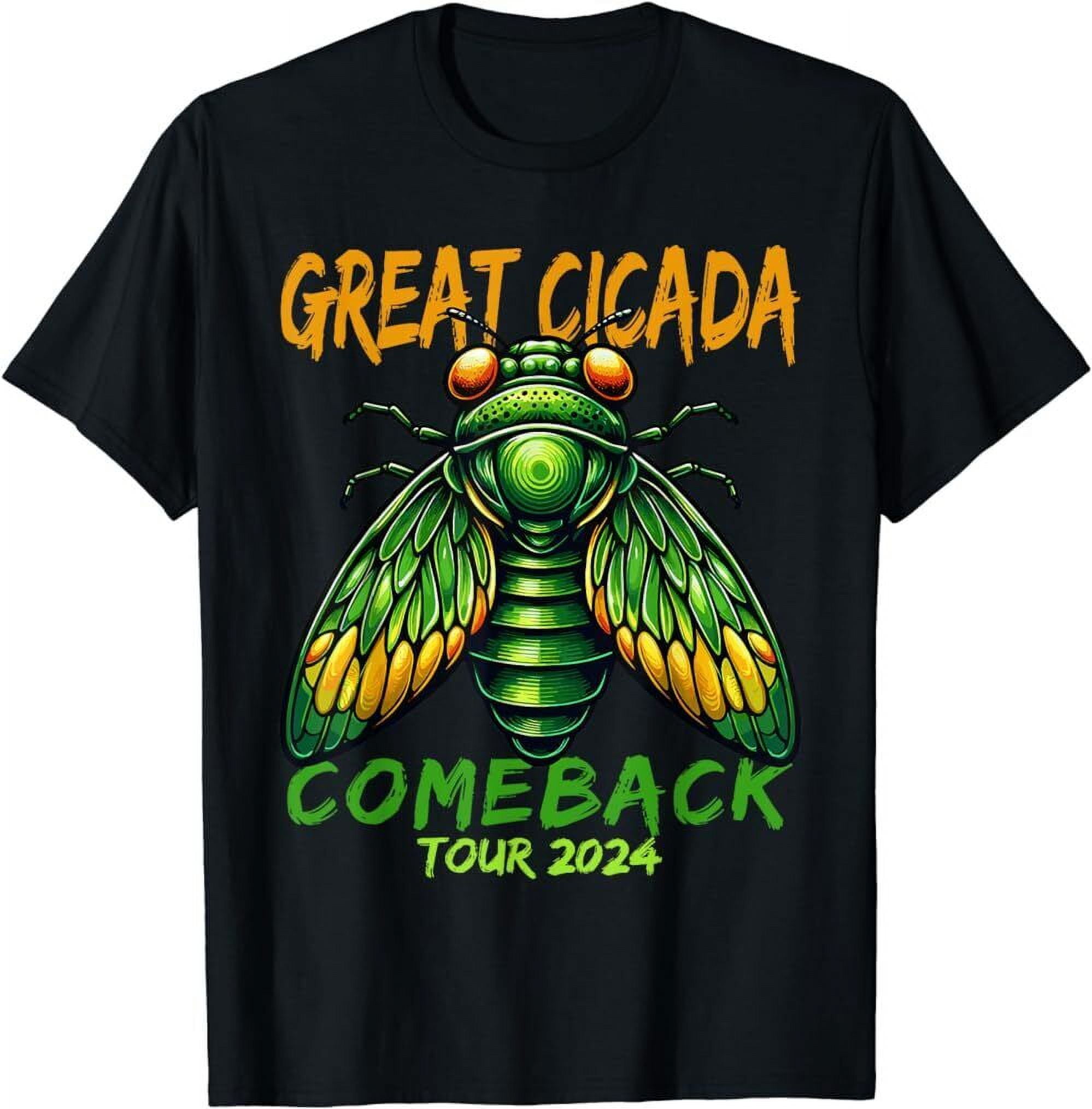 Great Cicada Comeback Tour 2024 Funny Cicada Invasion 2024 TShirt