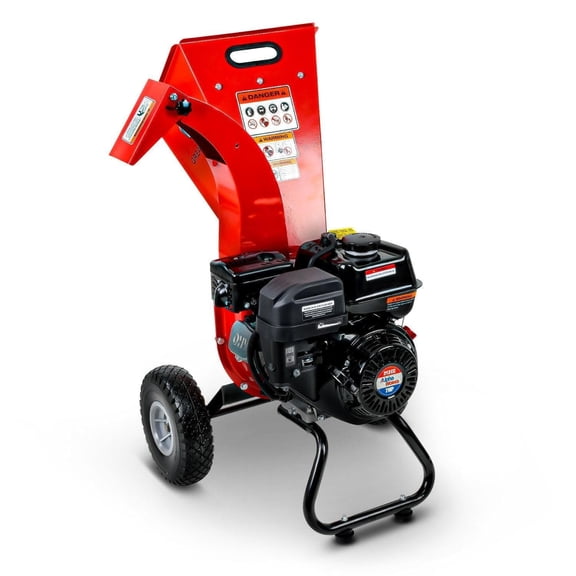 Great Circle 3 in. Gas Wood Chipper 7HP 4-Stroke OHV Engine, Powerful & Efficient Performance