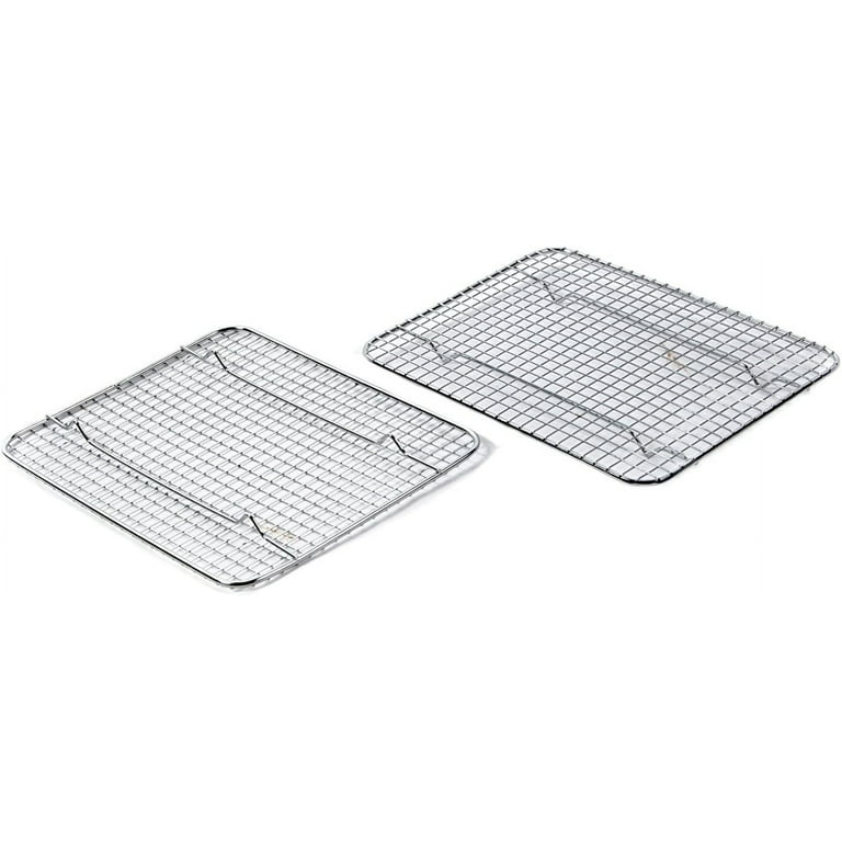 Cooling Rack Pack Of 2, Stainless Steel Baking Racks, Heavy Duty Wire Rack Baking Rack Baking Roasting Grilling Drying Oven Dishwasher Safe 9 7 X7 3 X0 6