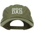 thumbnail image 1 of Great Dad Embroidered Unstructured Cotton Cap - Olive OSFM, 1 of 5