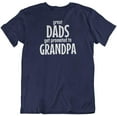 thumbnail image 1 of Great Dads Promoted to Grandpa. Grandfather's T-Shirt Gifts & Presents for Men Navy, 1 of 8