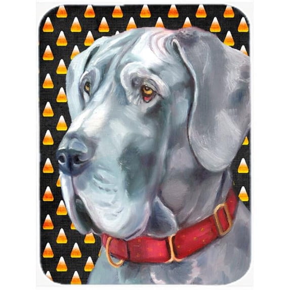 Great Dane Candy Corn Halloween Glass Cutting Board, Large