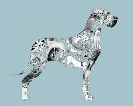 Great Dane Canvas Art - Louise Tate (24 x 30)