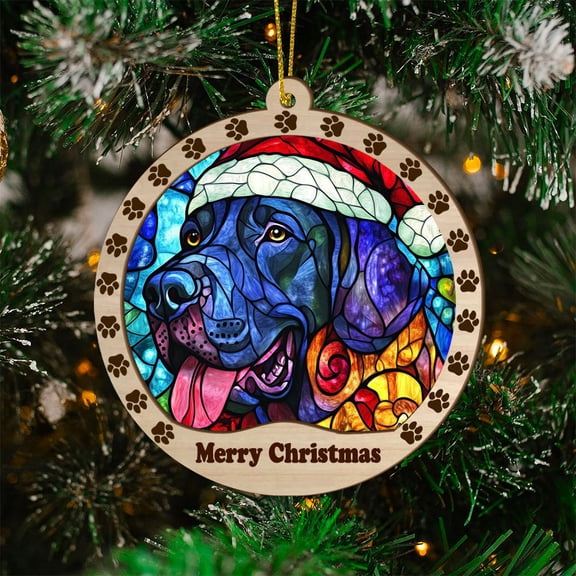 Great Dane Christmas Dog Ornament, Great Dane Dog Christmas GiftsGreat Dane Dog SunCatcher Christmas Gifts, Christmas Decor
