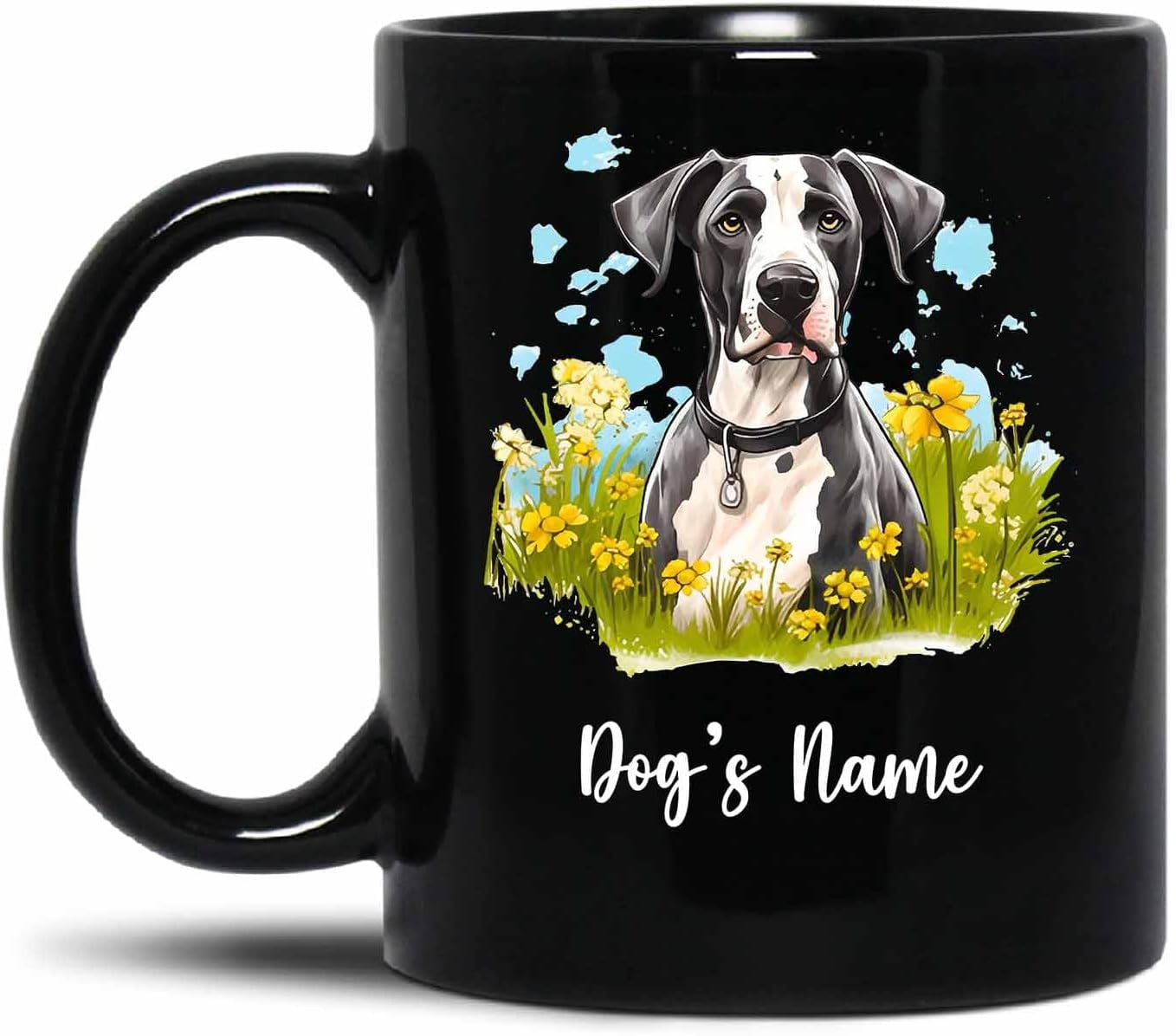 Great Dane Coffee Mug, Custom Great Dane Tea Cup, Great Dane Ceramic ...