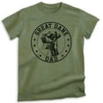 thumbnail image 1 of Great Dane Dad T-shirt, Unisex Men's Shirt, Great Dane Owner, Best Dog Dad Gift, Heather Military Green, Large, 1 of 6