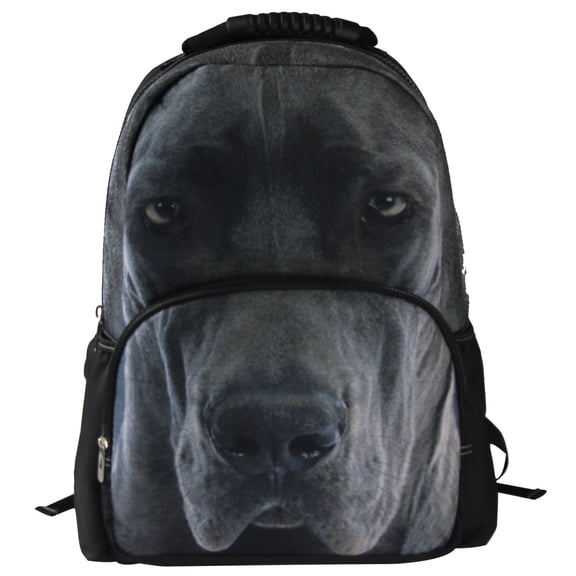 Great Dane Dog Backpack 3D Deep Stereographic on Felt Fabric