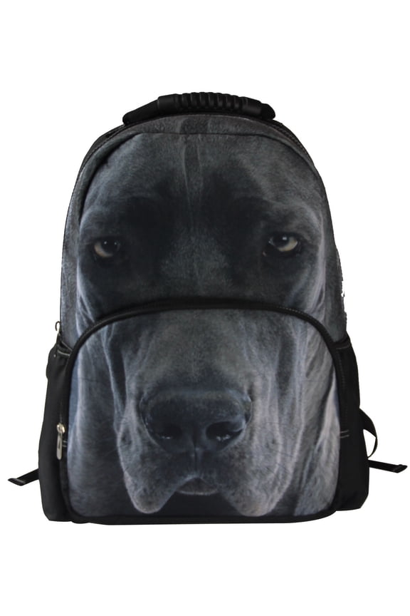 Great Dane Dog Backpack 3D Deep Stereographic on Felt Fabric