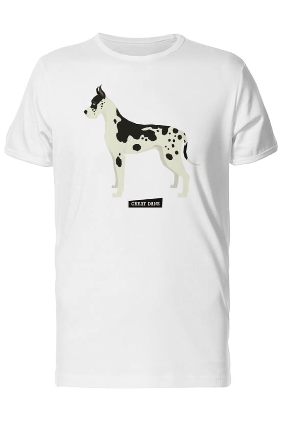 Great Dane Dog Geometric Style Tee Men's - Men T-Shirt, Xtra Large