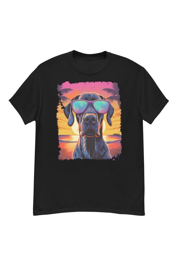 Great Dane Dog Hawaiian Graphic TShirt Summer Animal Pet Lover Gift,for unisex up to size 5XL