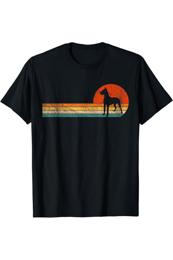 Great Dane Dog Owner Great Dane Mom Great Dane Dad Retro T-Shirt