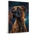 thumbnail image 1 of Great Dane Dog Space Painting Poster Unframe, Great Dane Dog Canvas Frame Ready to Hang - Bathroom Art Wall Decor - Dog Poster, 1 of 6