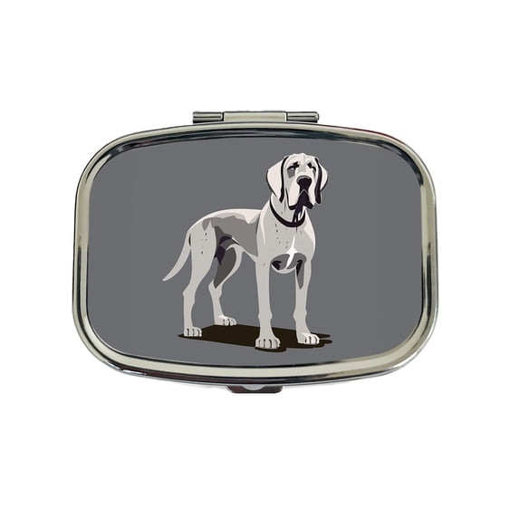 Great Dane Dog Standing Small Travel Handbag Pill Box Case