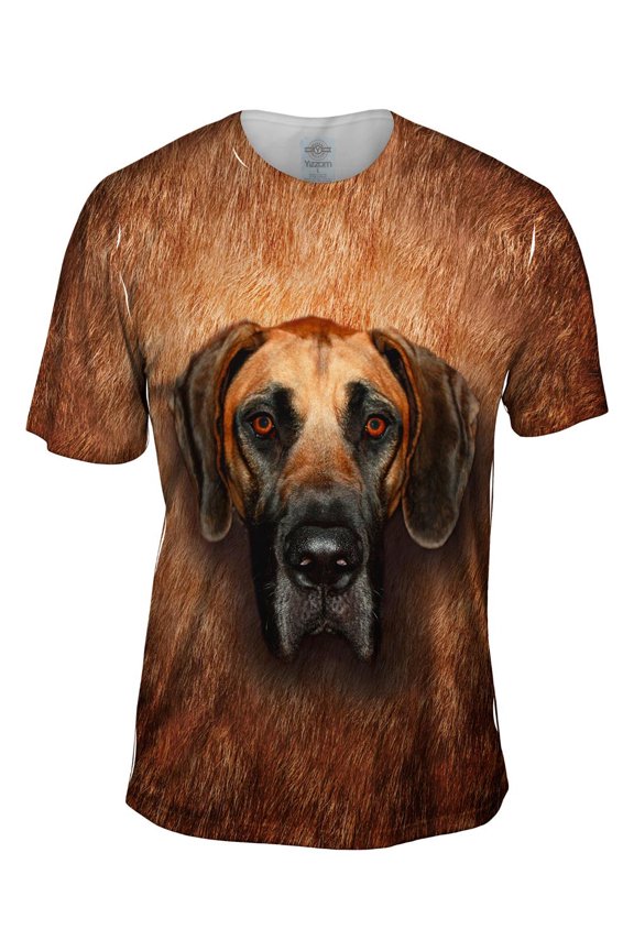 Great Dane Face Mens T-Shirt All Over Print