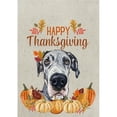 thumbnail image 1 of Great Dane Harlequin - HHS Best of Breed Thanksgiving Garden Flag, 1 of 1