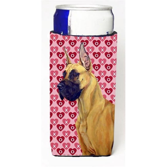Great Dane Hearts Love And Valentines Day Portrait Michelob Ultra s For Slim Cans - 12 oz.