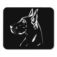 thumbnail image 1 of Great Dane Inversion Black Breed Dog Drawing German Graphic Head Mousepad Mouse Pad Mouse Mat 9x10 inch, 1 of 3