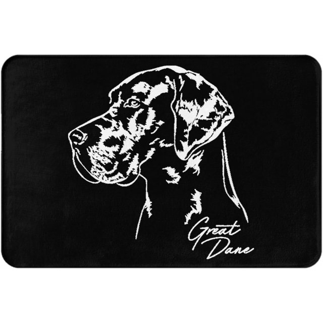 Great Dane Mama Dog Indoor Doormat, Door Entrance Rug Bathroom Bath