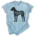 thumbnail image 1 of Great Dane Mama T-shirt, Unisex Women's Shirt, Great Dane Owner, Best Dog Mama Gift, Heather Light Blue, X-Small, 1 of 6