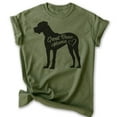 thumbnail image 1 of Great Dane Mama T-shirt, Unisex Women's Shirt, Great Dane Owner, Best Dog Mama Gift, Heather Military Green, Small, 1 of 6