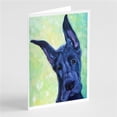 thumbnail image 1 of Great Dane Midnight Puppy Greeting Cards & Envelopes - Pack of 8, 1 of 1