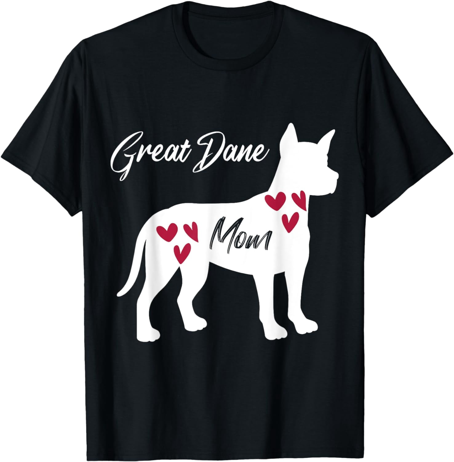 Custom Embroidered Great Dane Mama Sweatshirt - Personalized Pet Name On Sleeve, Dog Mom Gift