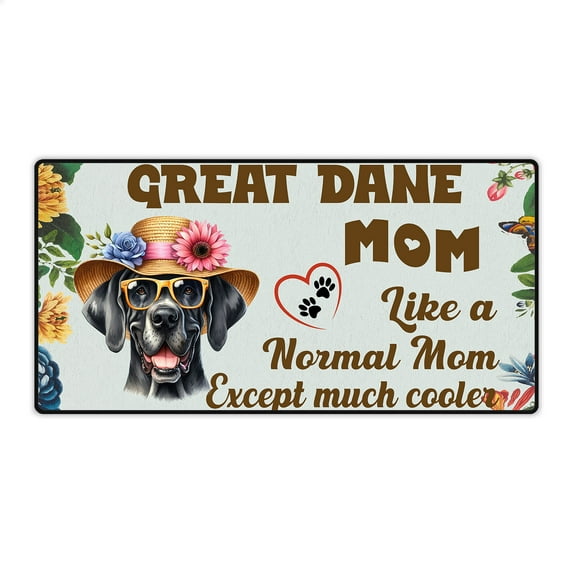 Great Dane Mom Like a Normal Mom Except Much Cooler Happy Mother's Day Desk Mat Full Keyboard Mouse Pad Danes Dog Lover Gifts Large Mousepad - 02004