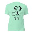 thumbnail image 1 of Great Dane Mom T-Shirt, Cute Dog Lover Gift, Pet Owner Tee (Heather Mint, 3XL), 1 of 1