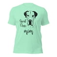 thumbnail image 1 of Great Dane Mom T-Shirt, Cute Dog Lover Gift, Pet Owner Tee (Heather Mint, M), 1 of 1